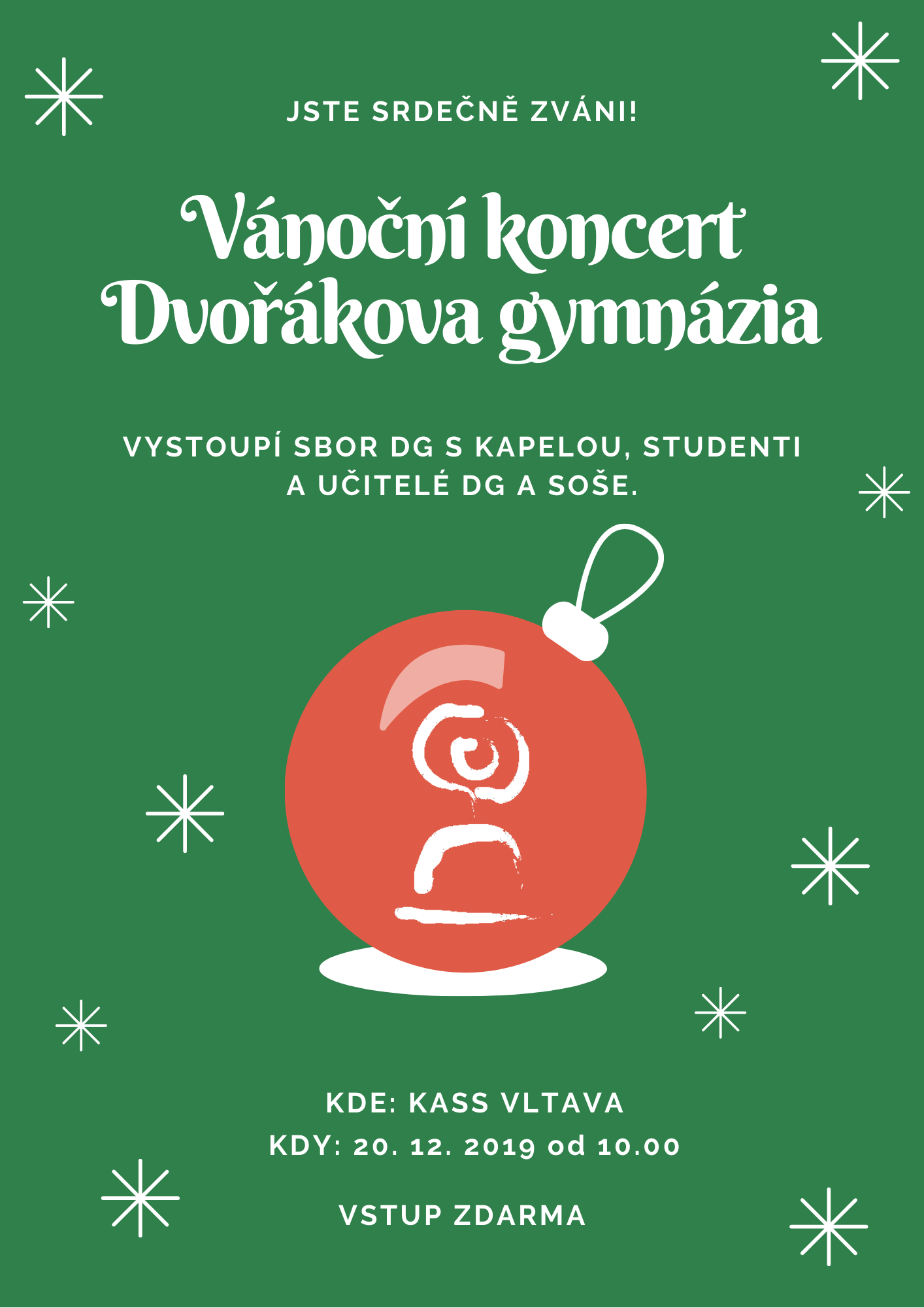 Vánoční koncert - 20. 12. 2019 od 10 hod