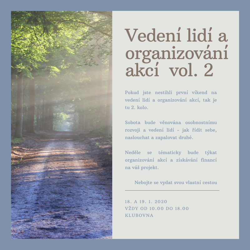 Víkend na vedení lidí a organizování akcí   vol. 2