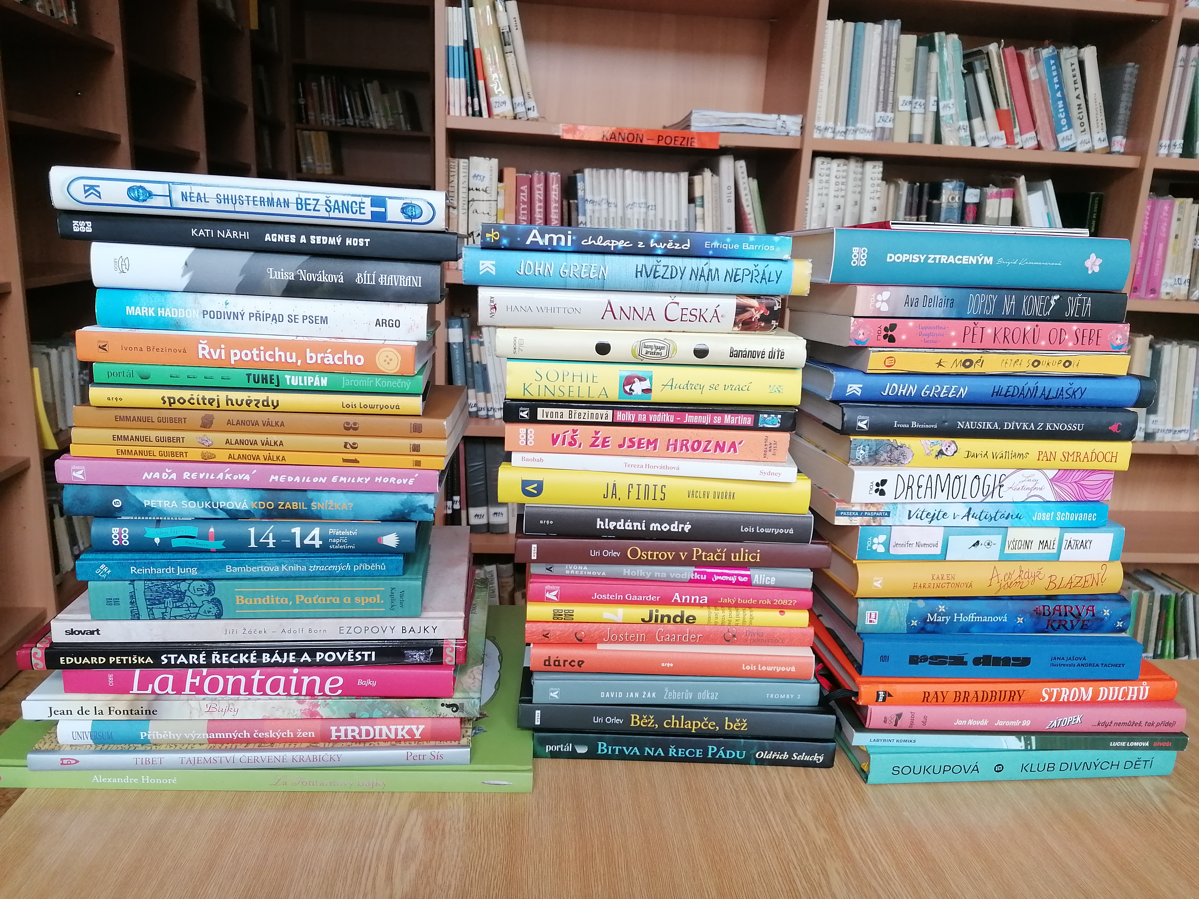 Nové knihy ve školní knihovně