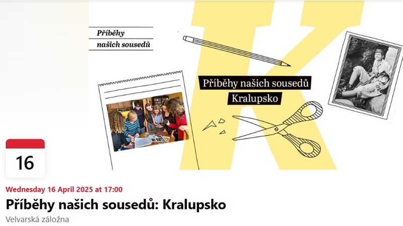 To už je dávno, tak povídej, hej povídej. Příběhy našich sousedů ve velvarské Záložně