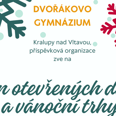 Den otevřených dveří - středa 3. prosince 2025 od 14:30 do 17:00
