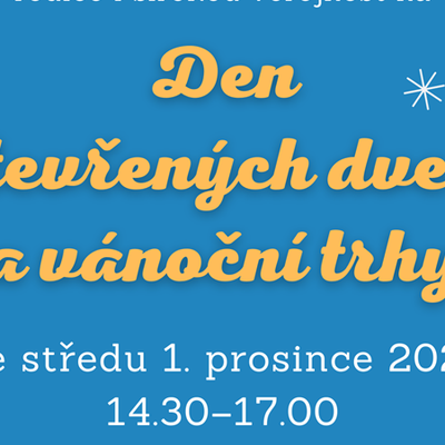 Den otevřených dveří a vánoční trhy 2021