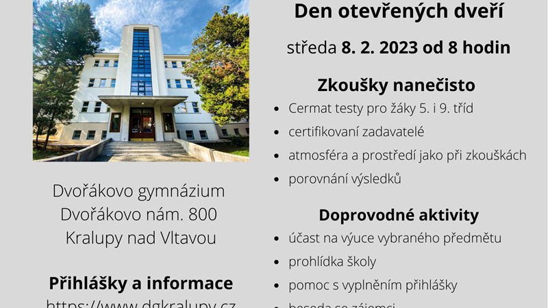 Přijímací zkoušky nanečisto 2023