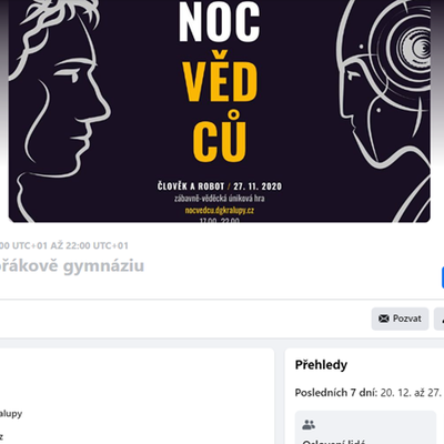 Noc vědců - měsíc po události