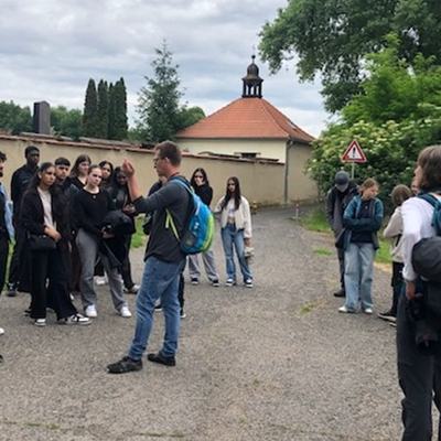 Část 3S našeho gymnázia a žáci Volkschule Hamburg