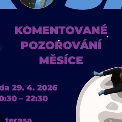 Pozorování úplňku Měsíce - středa 29. 4. od 20:30 do 22:30 na terase DG