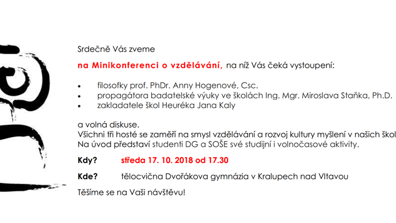 Pozvánka na třídní schůzky