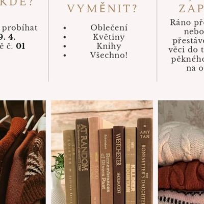Swap knih, oblečení a pokojovek na Den Země