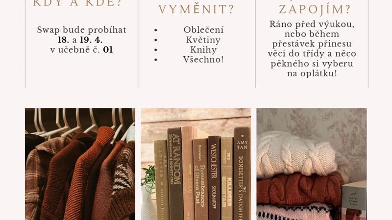 Swap knih, oblečení a pokojovek na Den Země