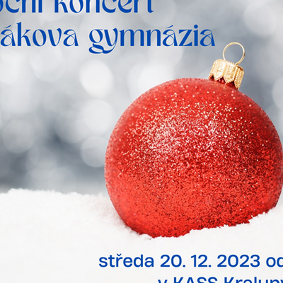 Vánoční koncert Dvořákova gymnázia 2023