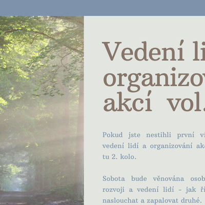 Víkend na vedení lidí a organizování akcí   vol. 2