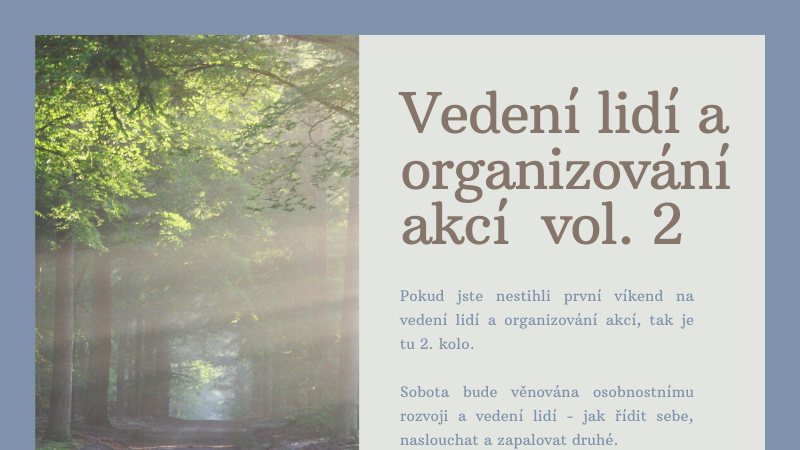 Víkend na vedení lidí a organizování akcí   vol. 2